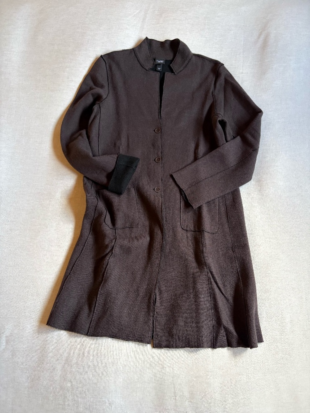 Eileen Fisher Wool Longline Blazer Jacket